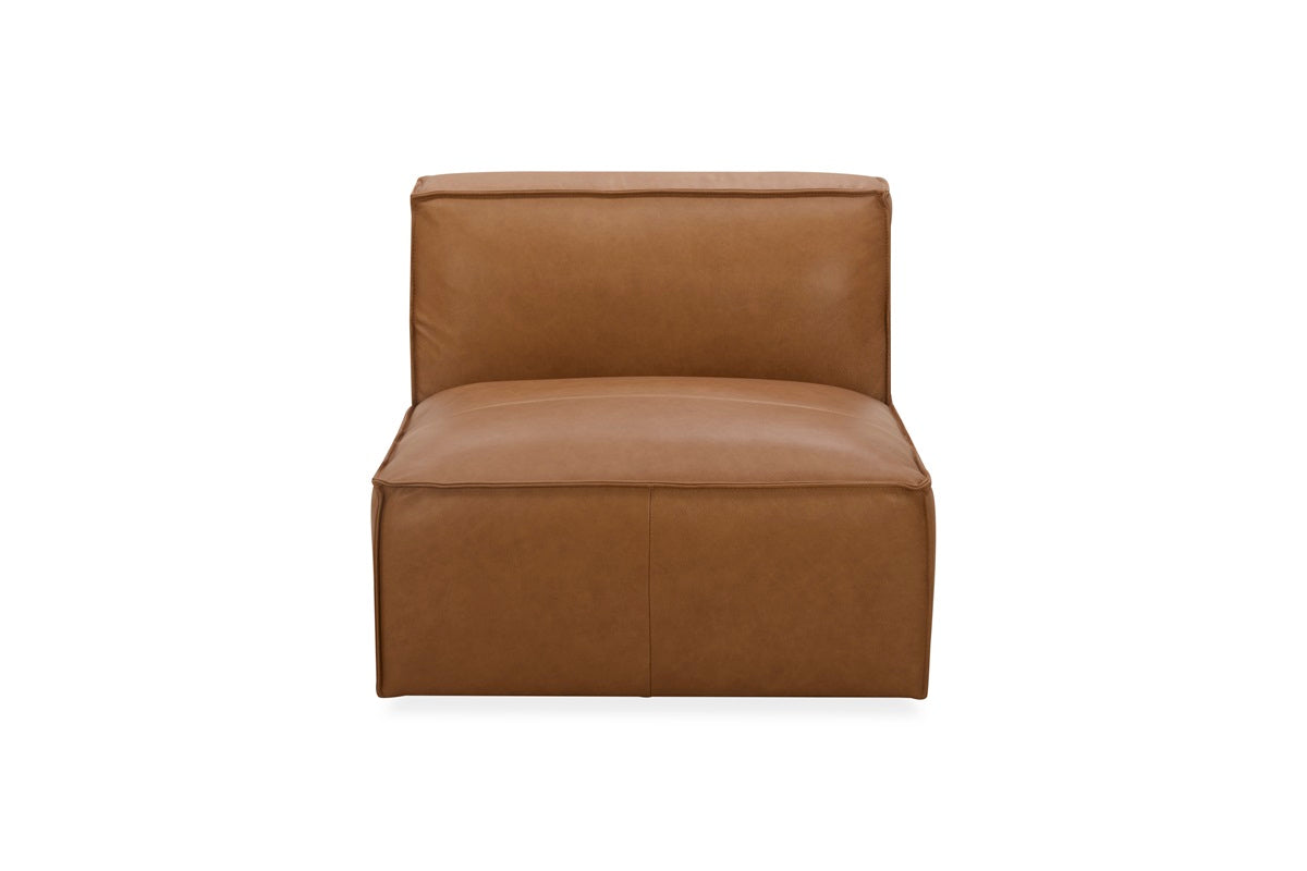 Kavana Leather 3 Seat Chaise Lounge