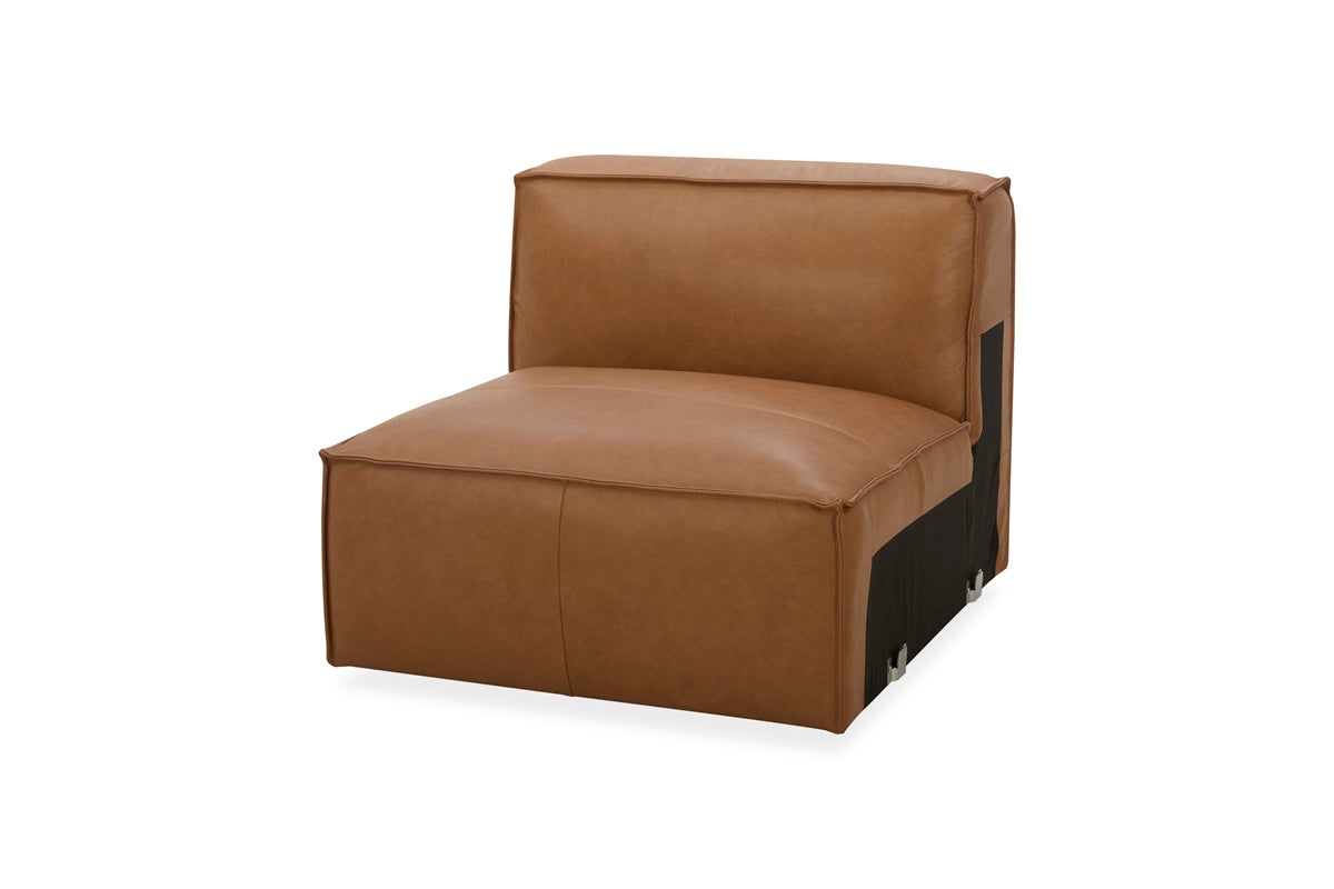 Kavana Leather 3 Seat Chaise Lounge