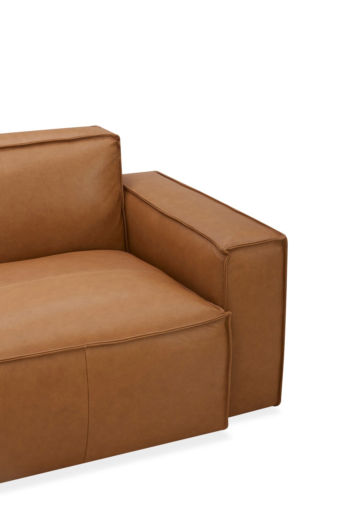 Kavana Leather 3 Seat Chaise Lounge