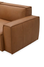 Kavana Leather 3 Seat Chaise Lounge