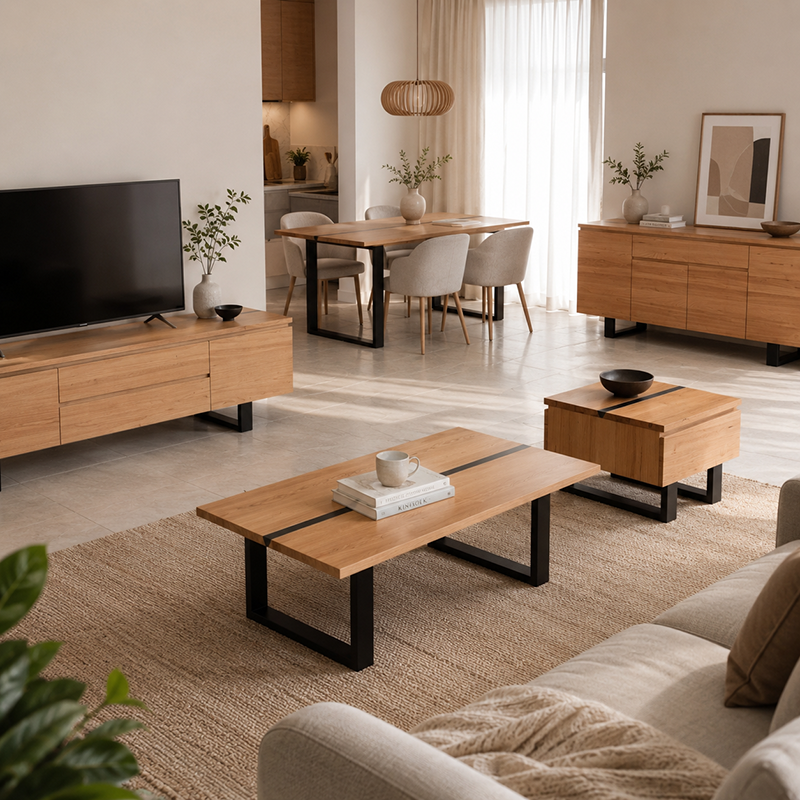 Katania 4Door 1Drw Buffet Table 2m