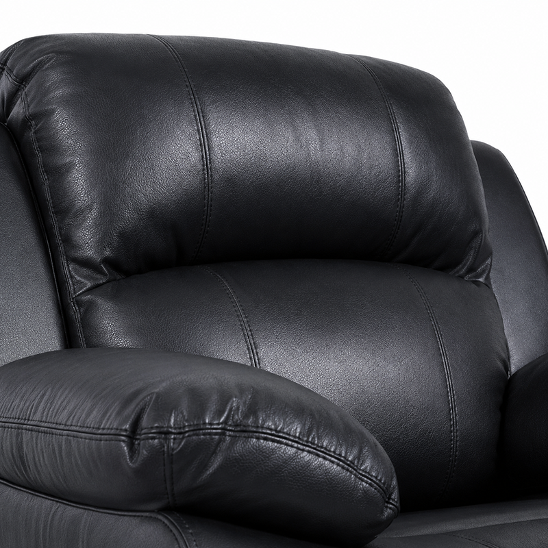 Katie 1 Seater Recliner / Bonded Leather (Black)