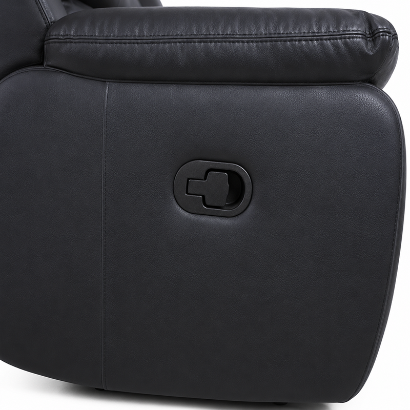 Katie 1 Seater Recliner / Bonded Leather (Black)