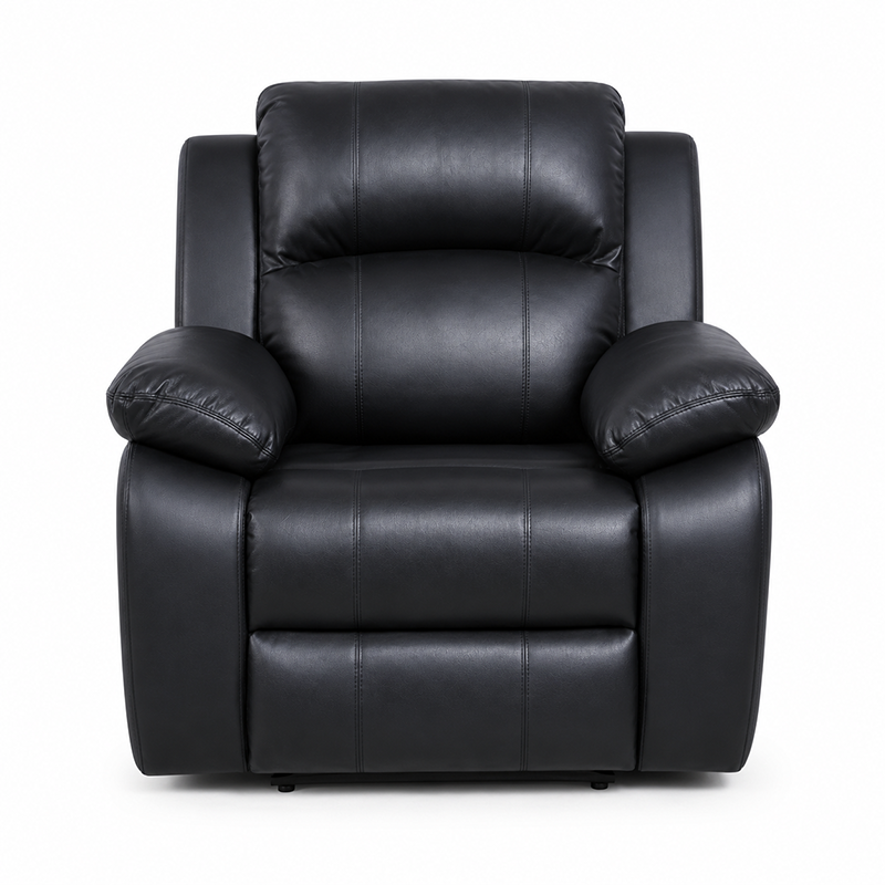 Katie 1 Seater Recliner / Bonded Leather (Black)