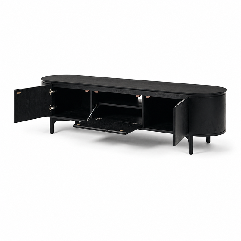 Kontur TV Unit (Natural Oak/Black)