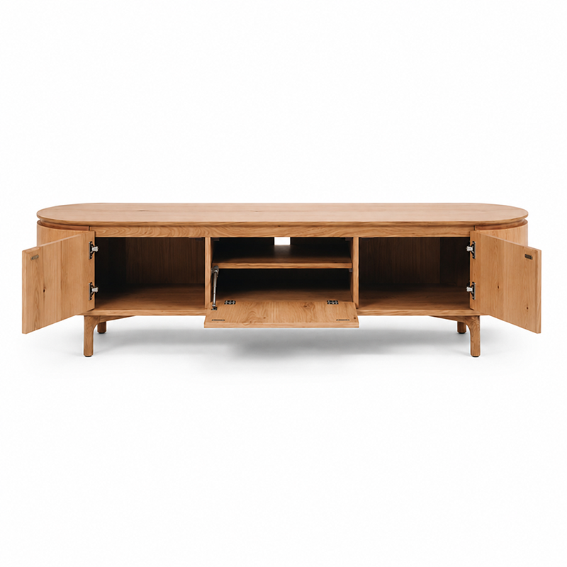 Kontur TV Unit (Natural Oak/Black)