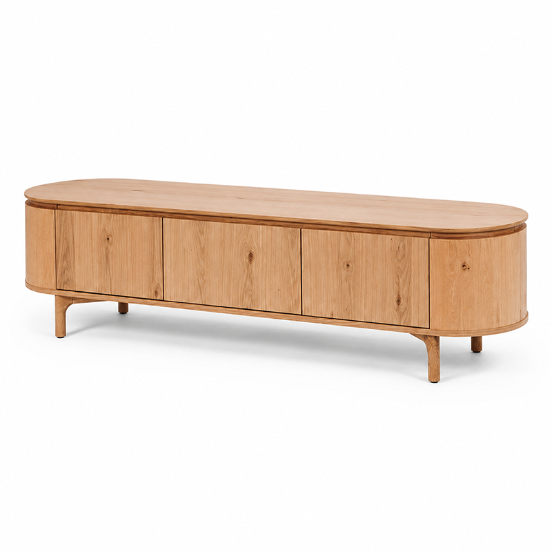 Kontur TV Unit (Natural Oak/Black)