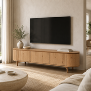 Kontur TV Unit (Natural Oak/Black)
