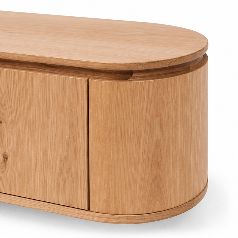 Kontur TV Unit (Natural Oak/Black)