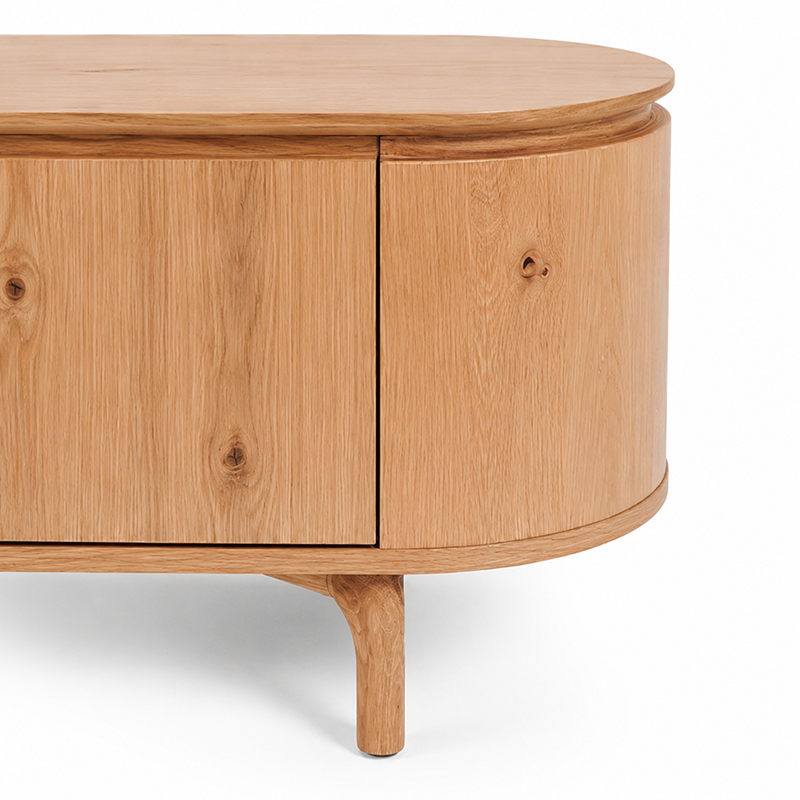 Kontur TV Unit (Natural Oak/Black)