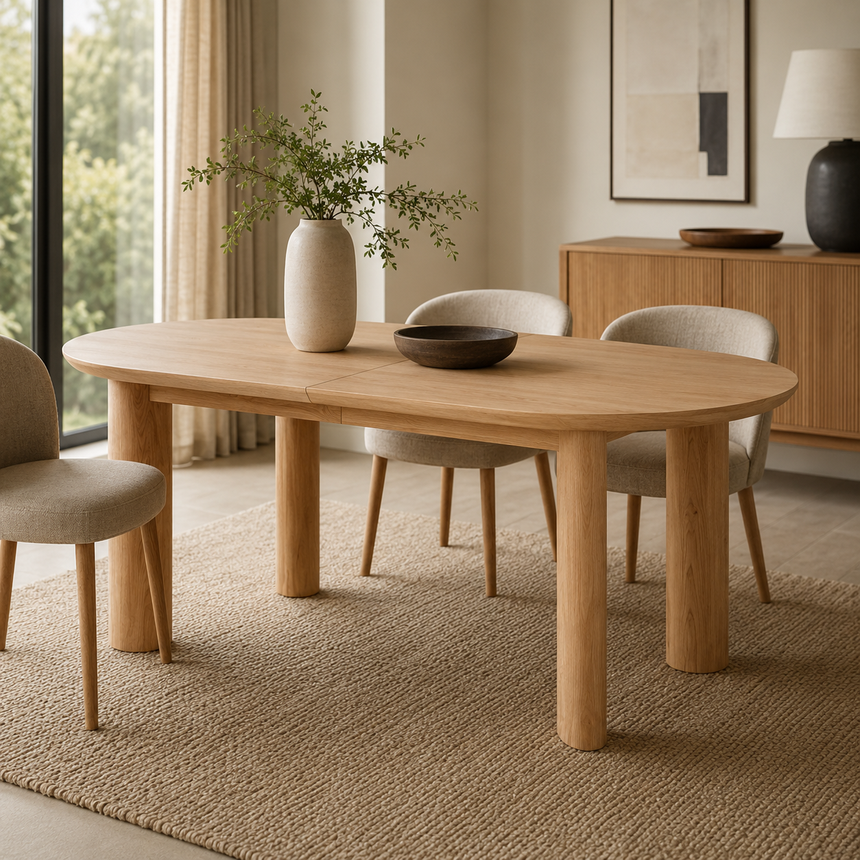 Kontur Solid Oak Extension Dining Table 200–240cm