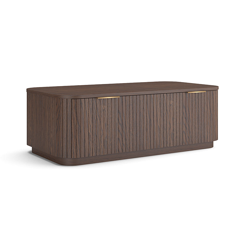 Lath Coffee Table Solid Wood Solid Oak 120cm