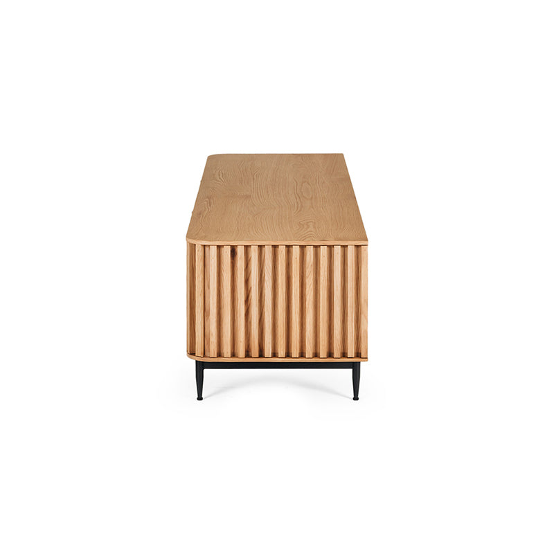 Linea TV Unit (Natural / Painted Black Oak)
