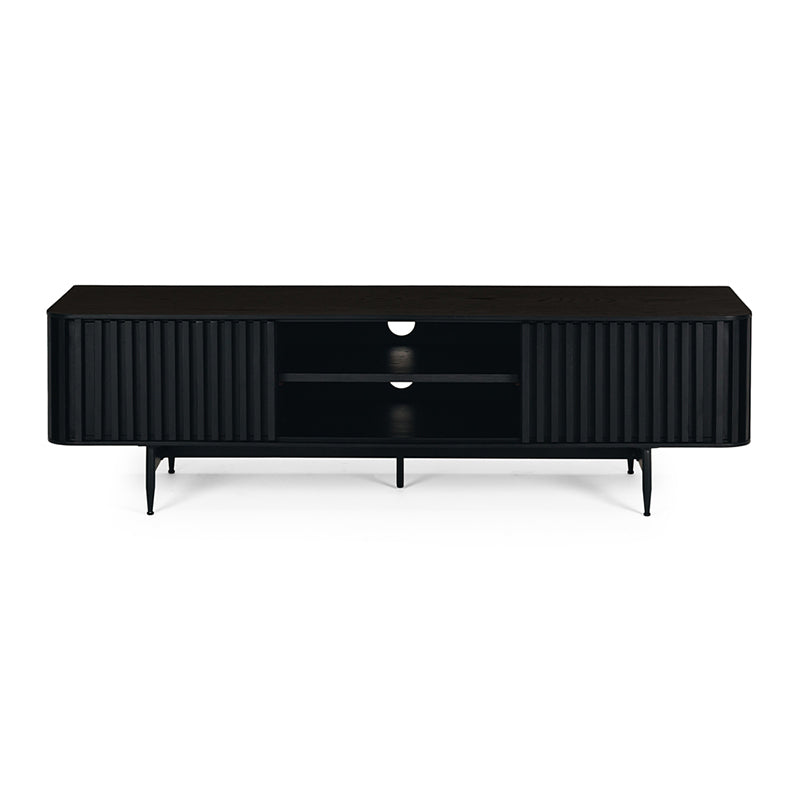 Linea TV Unit (Natural / Painted Black Oak)