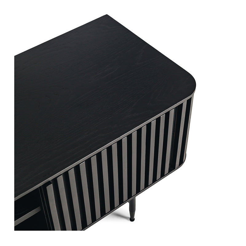 Linea TV Unit (Natural / Painted Black Oak)