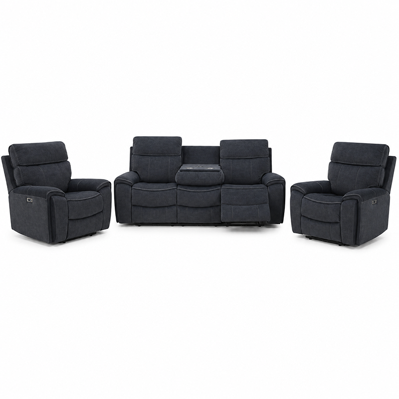 Little Rock Velvet Power Recliner Sofa
