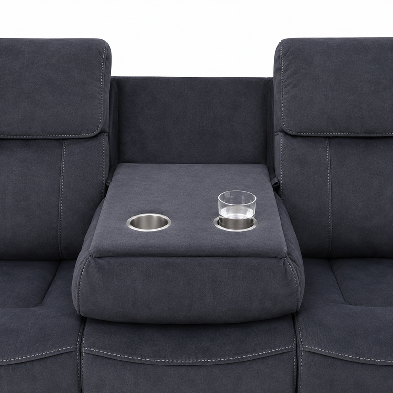 Little Rock Velvet Power Recliner Sofa