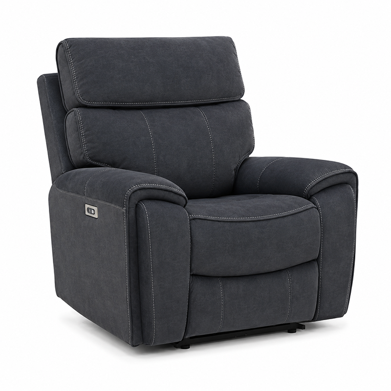 Little Rock Velvet Power Recliner Sofa