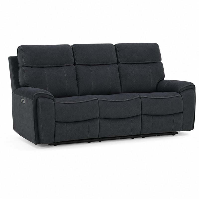 Little Rock Velvet Power Recliner Sofa