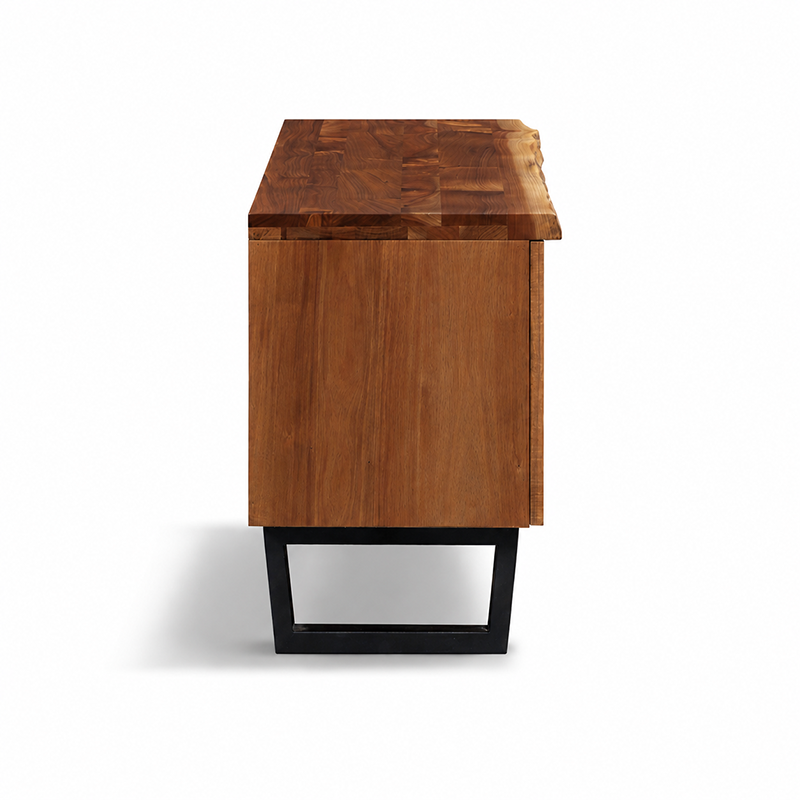 LiveEdge 3 Door TV Unit W170cm (Brown)
