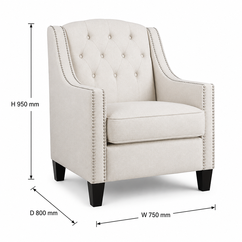 Loren Fabric Accent Armchair Chair
