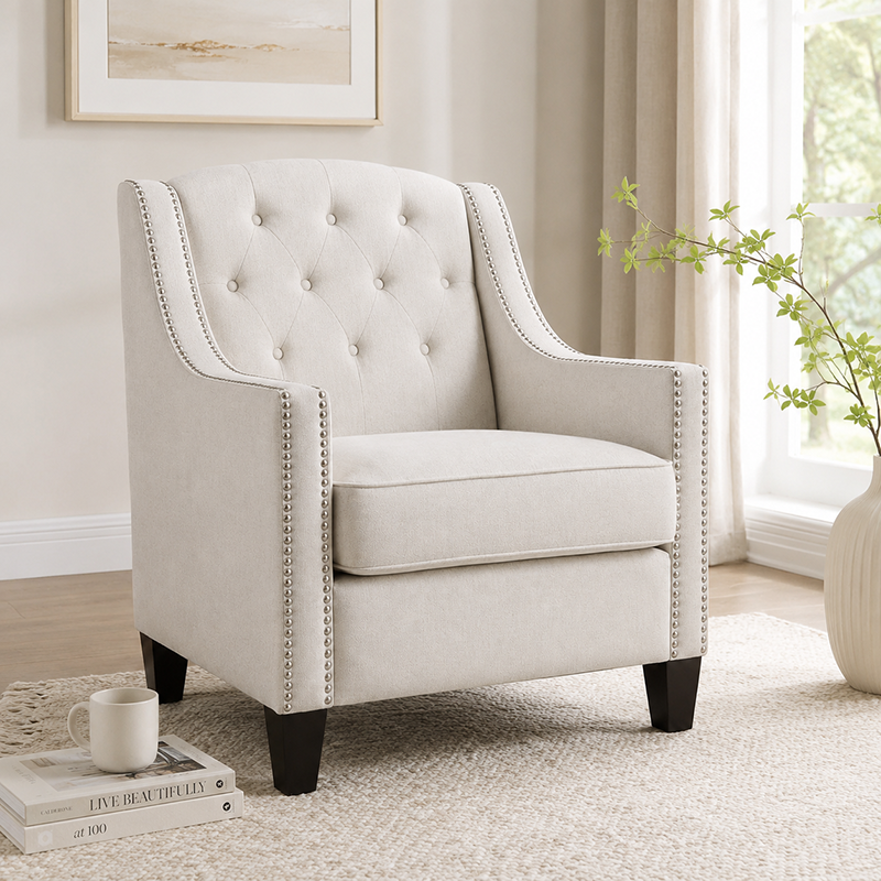 Loren Fabric Accent Armchair Chair