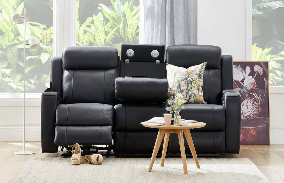 Louise Leather 3 Seat Electric Recliner