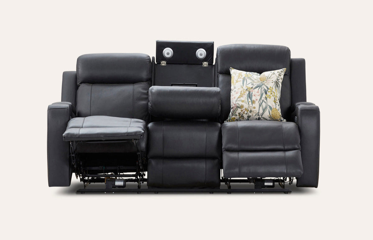 Louise Leather 3 Seat Electric Recliner