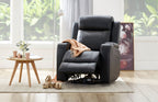 Louise Leather Recliner 1/2/3 Seat-(Grey / Black)