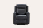 Louise Leather Recliner 1/2/3 Seat-(Grey / Black)