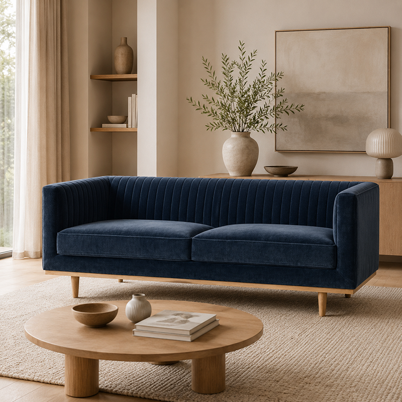 Madison Oak 3 Seater Sofa 2090mm