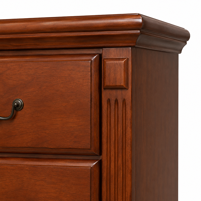 Marina 6 Drw Dresser & Mirror (Walnut)