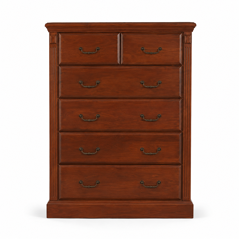 Marina 6 Drawer Tallboy (Walnut) 930mm