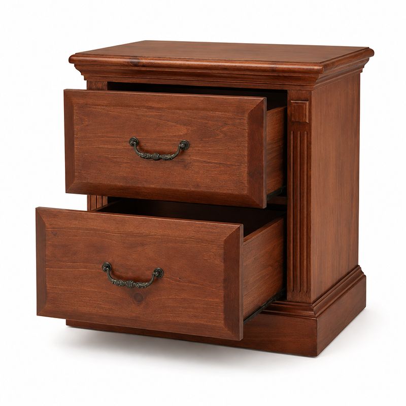 Marina Bedside Table(Walnut) 590mm