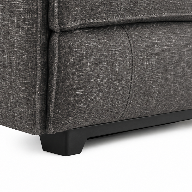 Maryland Fabric 3 Seater Electric Recliner (Dark Grey)