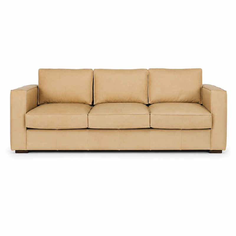 Maury Leather 3 Seater Sofa 2220mm