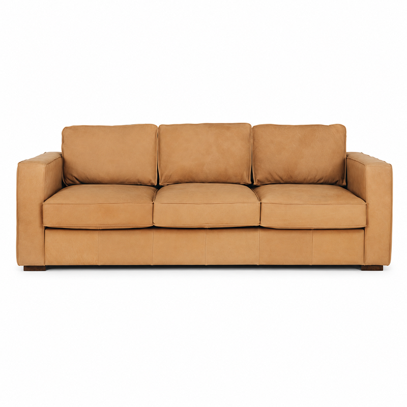 Maury Leather 3 Seater Sofa 2220mm