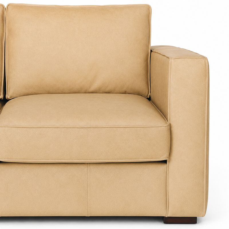 Maury Leather 3 Seater Sofa 2220mm