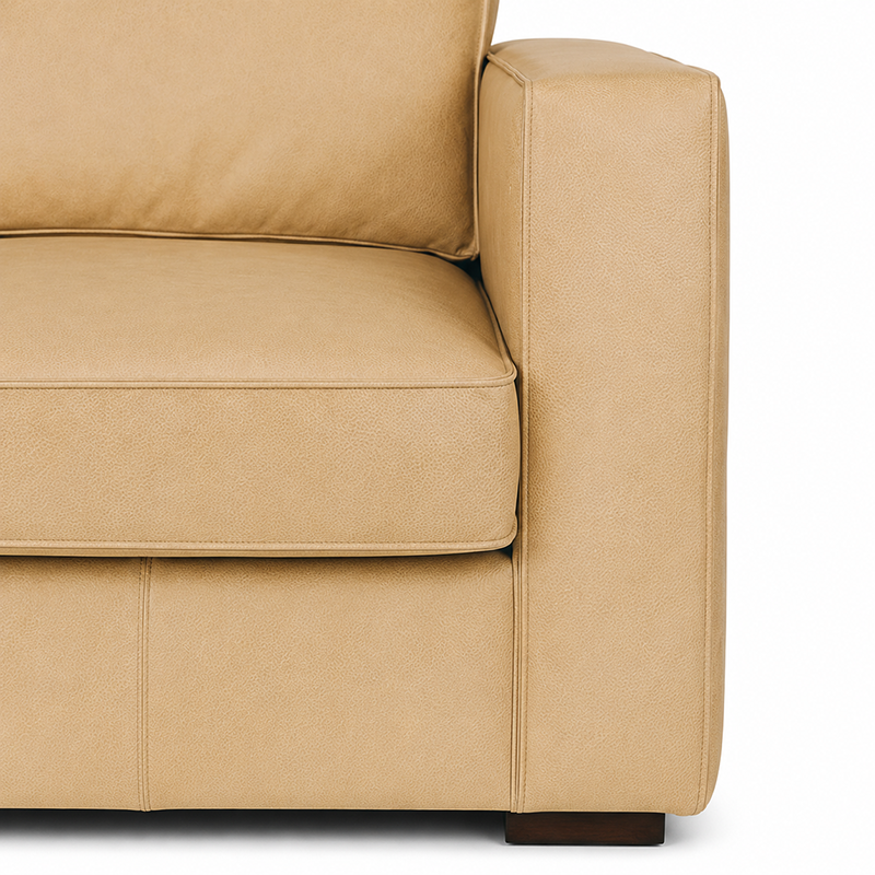 Maury Leather 3 Seater Sofa 2220mm