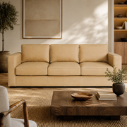 Maury Leather 3 Seater Sofa 2220mm