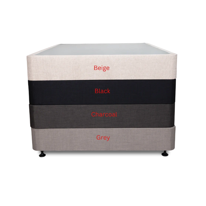 Maxell NZ Made Pine Wood Bed Base - Charcoal, Black or Beige