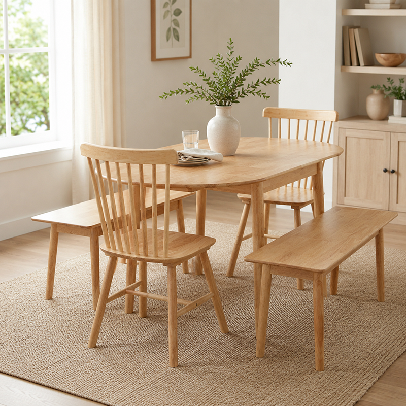 Miami Dining Suite with (Leaf Drop table)