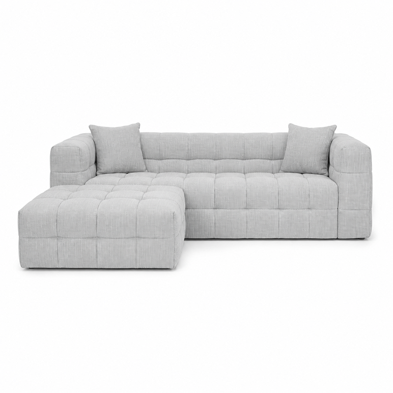 Michelin 3 Seater Sofa & Ottoman Options W238cm (Dark Green/Weave)