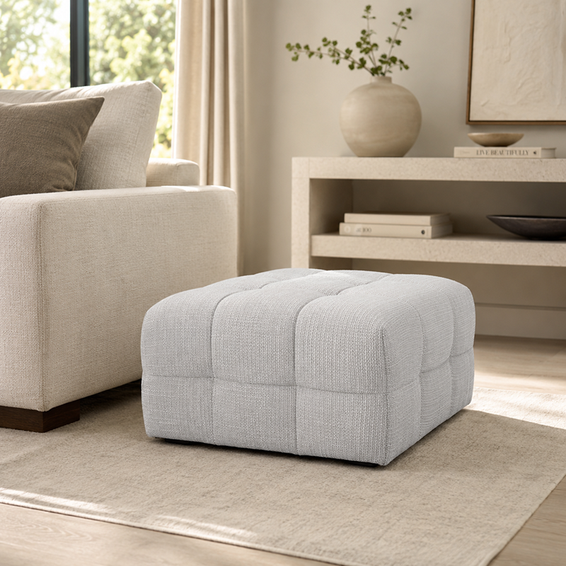 Michelin Ottoman W97cm (Dark Green/Weave)