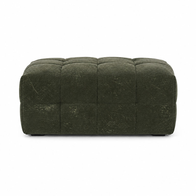 Michelin Ottoman W97cm (Dark Green/Weave)