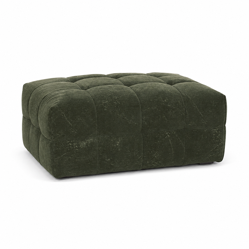 Michelin Ottoman W97cm (Dark Green/Weave)