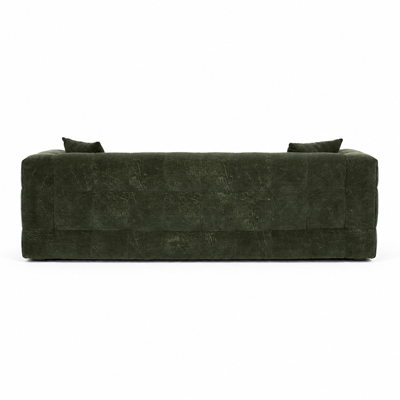 Michelin 3 Seater Sofa & Ottoman Options W238cm (Dark Green/Weave)