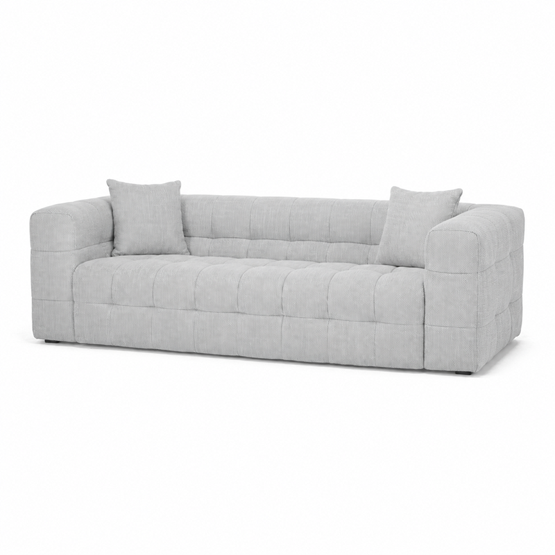 Michelin 3 Seater Sofa & Ottoman Options W238cm (Dark Green/Weave)