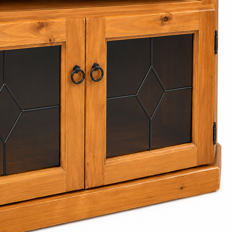 Mustang Solid Wood Corner TV Unit - Brown