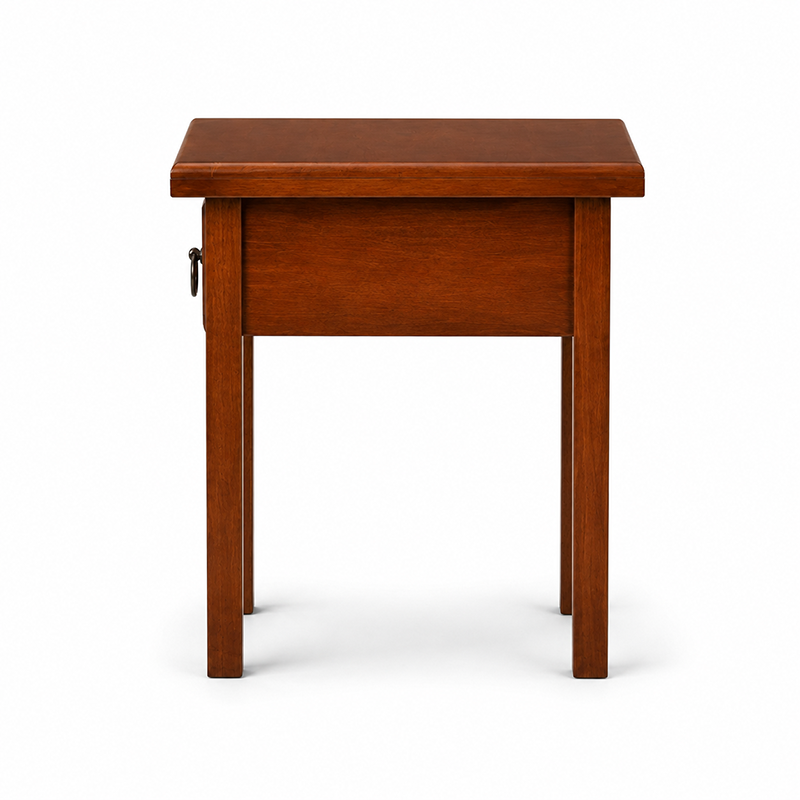Mustang Solid Wood Side Table - Brown